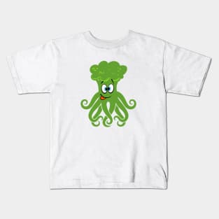 Broccoli Octopus Kids T-Shirt